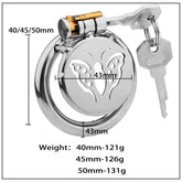 BDStyle Butterfly Flat Metal Male Chastity Cage